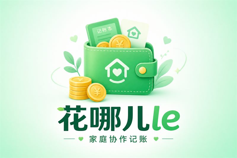 花哪儿le 品牌形象：钱包与家庭协作记账